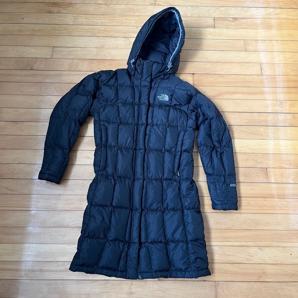 The North Face Metropolis Parka Womens XS Black 600 Fill Down Hooded Puffer Coat